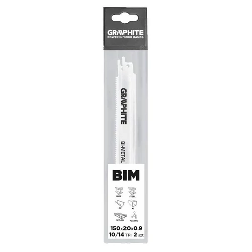 GRAPHITE ORRFŰRÉSZLAP 150*20*0,9  10/14TPI 2db