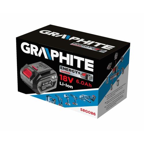 GRAPHITE AKKUMULÁTOR ENERGY +18V Li-Ion 6,0Ah