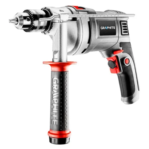 GRAPHITE ÜTVEFÚRÓ 850W KOFFER, 0-3000/MIN, 13mm TOKMÁNYKULCS